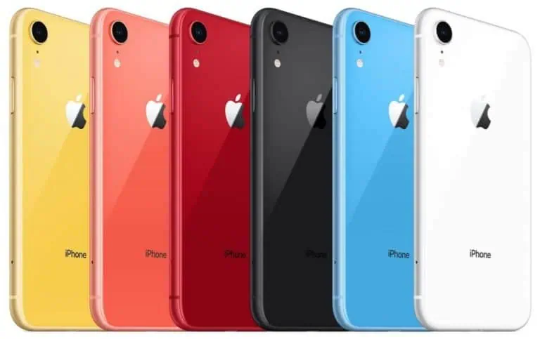 iPhone XR 系列顏色